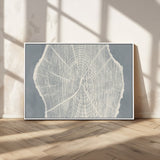 25547-MGV-CV-36X24-Tree Ring Wall Art Canvas Print, Framed Linocut Tree Ring Art Picture Print, Wood Texture Perfect Minimalist Farmhouse Decor