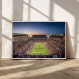 17421-MGV-CV-36X24-Kyle Field Wall Art Canvas Print, Framed Texas Stadium Art Picture Print, Kyle Field Stadium Perfect Sport Room Decor Artwork
