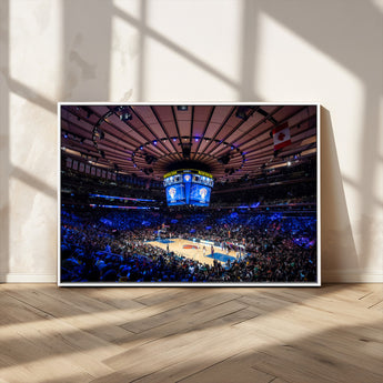 20491-MGV-FC-36X24_White-Madison Square Garden Wall Art Canvas Print, Framed New York Stadium Art Picture Print, MSG Stadium Perfect Sport Room Decor