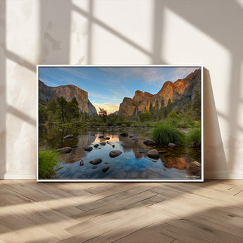 55893831-MGV-CV-36X24-Yosemite Valley Wall Art Canvas Print, Framed El Capitan Art Picture Print, Sierra Landspace Perfect Rustic Nature Decor Artwork