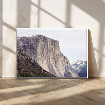 74506434-MGV-CV-36X24-El Capitan Wall Art Canvas Print, Framed Yosemite Cliff Art Picture Print, Sierra Nevada Perfect Sierra Minimalism Decor Artwork
