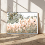 21826392-MGV-CV-36X24-Pampas Grass Wall Art Canvas Print, Framed Soft Pampas Art Picture Print, Pastel Grasses Perfect Soft Neutral Boho Decor Artwork