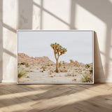 67109959-MGV-CV-36X24-Joshua Tree Wall Art Canvas Print, Framed Neutral Desert Art Picture Print, Earthy Landscape Perfect Neutral Boho Decor Artwork