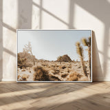 62783269-MGV-CV-36X24-Joshua Tree Wall Art – Desert Landscape Photography Canvas Print, Southwest Nature Artwork Rustic Home Decor for Living Room,