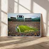96617112-MGV-CV-36X24-Lambeau Field Wall Art – Green Bay Packers NFL Football Stadium Canvas Print – Game Day Crowd Sports Decor for Man Cave, Bar, or