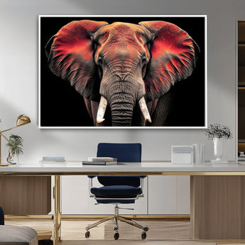 54719-MGV-CV-36X24-Elephant Wall Art – Majestic African Elephant Canvas Print, Wildlife Safari Animal Decor for Living Room, Bedroom, Office or Man