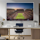 17421-MGV-CV-36X24-Kyle Field Wall Art Canvas Print, Framed Texas Stadium Art Picture Print, Kyle Field Stadium Perfect Sport Room Decor Artwork