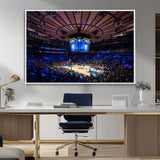 20491-MGV-FC-36X24_White-Madison Square Garden Wall Art Canvas Print, Framed New York Stadium Art Picture Print, MSG Stadium Perfect Sport Room Decor