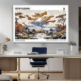 80111817-MGV-CV-36X24-Japanese Landscape Wall Art – Mount Fuji Autumn Canvas Print, Asian Inspired Nature Decor for Living Room, Bedroom, Office or