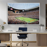 32530647-MGV-FC-36X24_White-Chicago Bears Stadium Wall Art – Futuristic Dome Arena Canvas Print, Modern Football Concept Design Decor for Man Cave, Bar, or