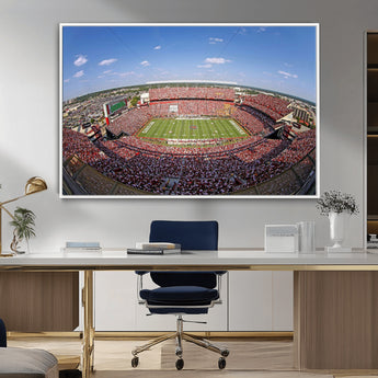 29492070-MGV-CV-36X24-William Brice Stadium Canvas Wall Art – Football Game, Stadium Crowd, Fans, Energy, Team Spirit, Daytime Outdoor Event Print for