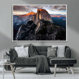 31332-MGV-CV-36X24-Mountain Landscape Wall Art – Majestic Sunset Rock Formation Canvas Print, Nature Scenic Decor for Living Room, Office, Cabin or