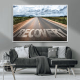 50743-MGV-CV-36X24-Healing Road Wall Art – Motivational Highway Canvas Print, Inspirational Journey Decor for Office, Gym or Living Room