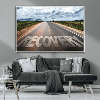50743-MGV-CV-36X24-Healing Road Wall Art – Motivational Highway Canvas Print, Inspirational Journey Decor for Office, Gym or Living Room