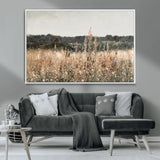 46308-MGV-CV-36X24-Wildflower Field Wall Art – Rustic Meadow Landscape Canvas Print, Country Nature Decor for Living Room, Bedroom or Farmhouse