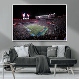 46899-MGV-CV-36X24-Ben Hill Griffin Stadium Wall Art Canvas Print, Framed Football Stadium Art Picture Print, Florida Football Stadium Perfect Sport