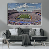 76491-MGV-CV-36X24-Buffalo Bills Stadium Wall Art Canvas Print, Framed Bills Stadium Art Picture Print, Highmark Stadium Perfect Sport Room Decor