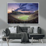 50825-MGV-CV-36X24-Notre Dame Stadium Wall Art Canvas Print, Framed Indiana Stadium Art Picture Print, Football Stadium Perfect Sports Room Decor