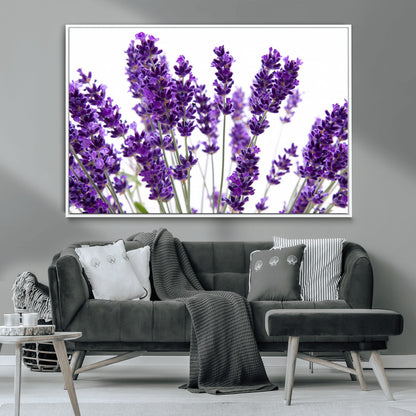 76859-MGV-CV-36X24-Lavender Flower Wall Art – Botanical Canvas Print Featuring Purple Floral Bouquet, Nature Inspired Artwork for Living Room,