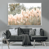 21826392-MGV-CV-36X24-Pampas Grass Wall Art Canvas Print, Framed Soft Pampas Art Picture Print, Pastel Grasses Perfect Soft Neutral Boho Decor Artwork