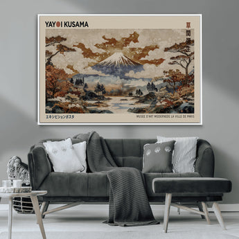 11778299-MGV-CV-36X24-Japanese Landscape Wall Art – Mount Fuji Canvas Print, Asian Inspired Nature Decor for Living Room, Bedroom, Office or Studio