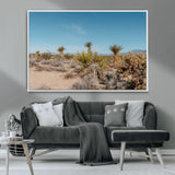 35156165-MGV-CV-36X24-Joshua Tree Wall Art Canvas Print, Framed Desert Landscape Art Picture Print, Warm Earth Tones Perfect Southwestern Minimalist