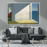 34188481-MGV-CV-36X24-Coastal Sunlight Wall Art – Minimalist Ocean View Canvas Print, Serene Beach House Inspired Decor for Bedroom, Living Room,