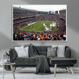 18347149-MGV-CV-36X24-Soldier Field Wall Art – Chicago Bears Football Stadium Canvas Print, Game Day Sports Decor for Man Cave, Bar, Office, or Living