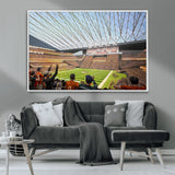 81960112-MGV-CV-36X24-Futuristic Football Stadium Wall Art – Modern Dome Arena Canvas Print, Chicago Bears Concept Design Sports Decor for Man Cave or