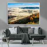 21551192-MGV-CV-36X24-Landscape Wall Art – Autumn Mountain View Canvas Print, Scenic Nature Photography Decor for Bedroom, Living Room, Office, Cabin or