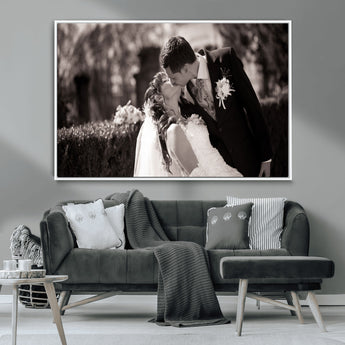CSTM6030-MGV-CV-36X24-Custom Wedding Photo Print - Custom Wall Art Picture Print, Create Your Own Photo Canvas Print