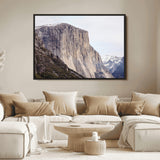 74506434-MGV-FC-36X24_Black-El Capitan Wall Art Canvas Print, Framed Yosemite Cliff Art Picture Print, Sierra Nevada Perfect Sierra Minimalism Decor Artwork