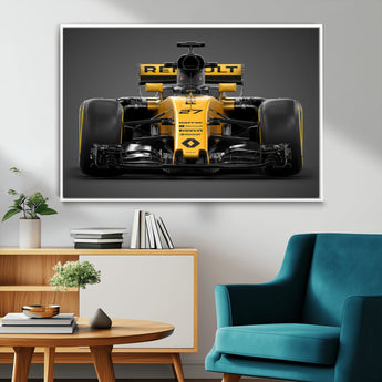 62882-MGV-CV-36X24-Renault F1 Racing Car Print - High-Performance Formula 1 Motorsport Wall Art, Perfect Gift for Racing Fans and Car Enthusiasts
