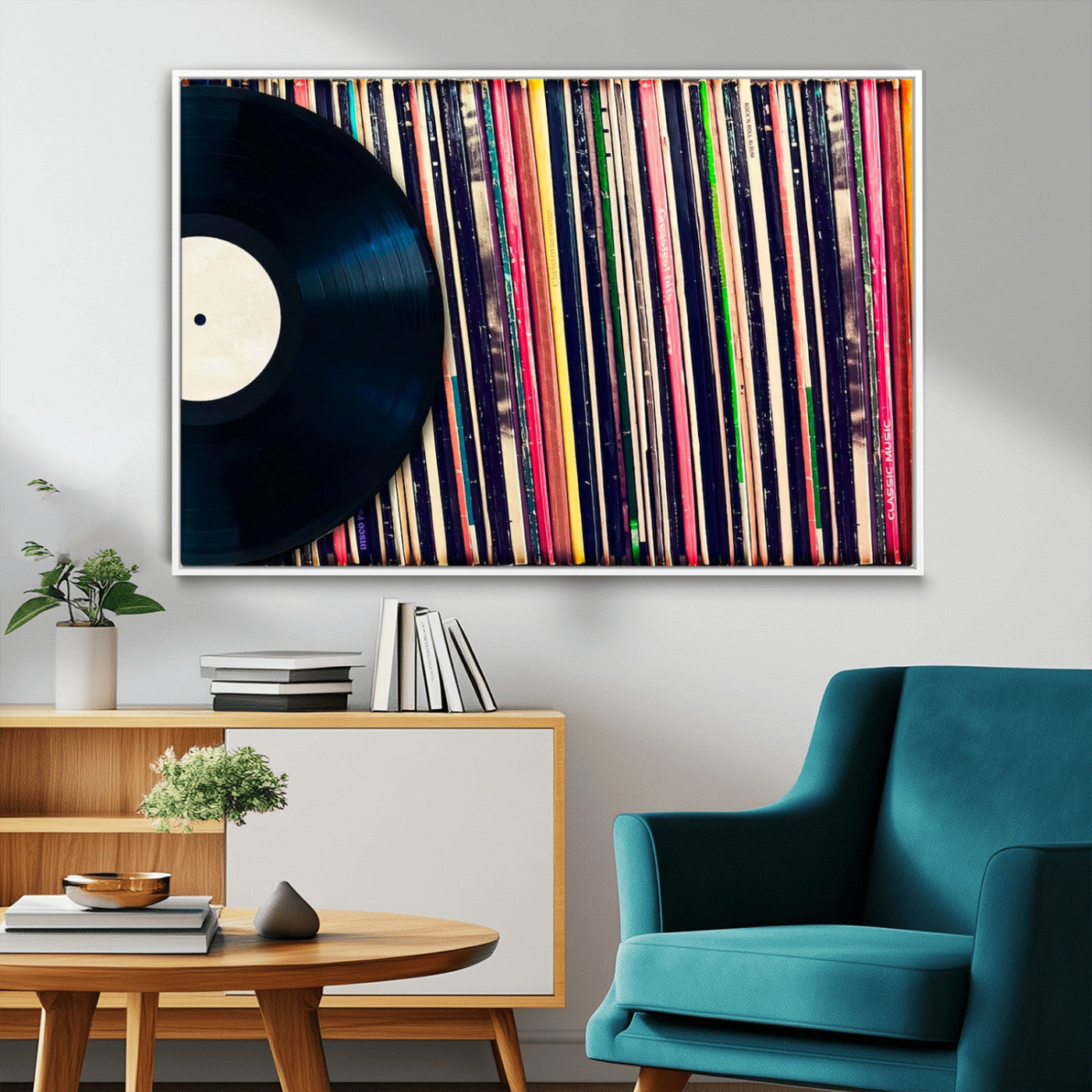 45029-MGV-CV-36X24-Misty Pine Forest Wall Art – Black and White Landscape Canvas Print, Foggy Trees Nature Photography, Modern Minimalist Decor for