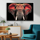 54719-MGV-FC-36X24_White-Elephant Wall Art – Majestic African Elephant Canvas Print, Wildlife Safari Animal Decor for Living Room, Bedroom, Office or Man