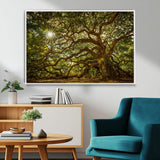 57983-MGV-CV-36X24-Angel Oak Tree Wall Art Canvas Print, Framed Oak Tree Art Picture Print, Angel Oak Perfect Rustic Nature Decor Artwork