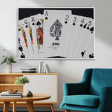 56787-MGV-CV-36X24-Playing Cards – Classic Poker Deck with Spades, Standard Size Durable Casino Quality Card Set for Magic Tricks, Blackjack, Bridge,