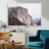 74506434-MGV-CV-36X24-El Capitan Wall Art Canvas Print, Framed Yosemite Cliff Art Picture Print, Sierra Nevada Perfect Sierra Minimalism Decor Artwork