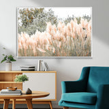21826392-MGV-CV-36X24-Pampas Grass Wall Art Canvas Print, Framed Soft Pampas Art Picture Print, Pastel Grasses Perfect Soft Neutral Boho Decor Artwork