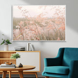 79164340-MGV-CV-36X24-Pastel Grasses Wall Art Canvas Print, Framed Soft Meadow Art Picture Print, Field in Breeze Perfect Pastel Minimal Decor Artwork