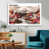 32352074-MGV-FC-36X24_White-Japanese Landscape Wall Art – Mount Fuji River Canvas Print, Modern Asian Inspired Nature Decor for Living Room, Bedroom, Office