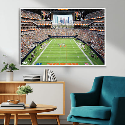 76935553-MGV-FC-36X24_White-Football Stadium Wall Art – Panoramic Game Day Canvas Print, Sports Decor for Man Cave, Office, Bar, or Living Room