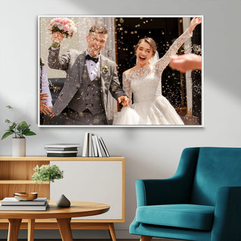 CSTM914-MGV-CV-36X24-Framed Create Your Canvas Print - Personalized Wall Art for Home Decor Wall Art Print, Create Your Own Photo Canvas Print