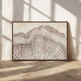 67528-MGV-CV-36X24-Wood Ring Wall Art Canvas Print, Framed Tree Ring Art Picture Print, Rustic Tree Ring Perfect Neutral Boho Decor Artwork