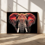 54719-MGV-CV-36X24-Elephant Wall Art – Majestic African Elephant Canvas Print, Wildlife Safari Animal Decor for Living Room, Bedroom, Office or Man