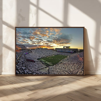 38807-MGV-CV-36X24-Beaver Stadium Wall Art Canvas Print, Framed Beaver Stadium Field Art Picture Print, Football Stadium Perfect Sport Room Decor