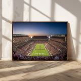 17421-MGV-CV-36X24-Kyle Field Wall Art Canvas Print, Framed Texas Stadium Art Picture Print, Kyle Field Stadium Perfect Sport Room Decor Artwork