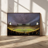 72404-MGV-CV-36X24-Michigan Wolverine Stadium Wall Art Canvas Print, Framed Michigan Stadium Art Picture Print, Football Stadium Perfect Sport Room