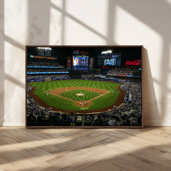 83979-MGV-CV-36X24-RingCentral Coliseum Wall Art Canvas Print, Framed Oakland A's Stadium Art Picture Print, RingCentral Coliseum Field Perfect Sport
