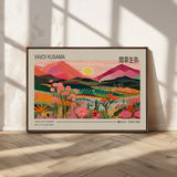 18304-MGV-CV-36X24-Sunset Mountain Landscape Wall Art – Panoramic Abstract Nature Canvas Print, Vibrant Wall Decor for Living Room, Bedroom, Office,